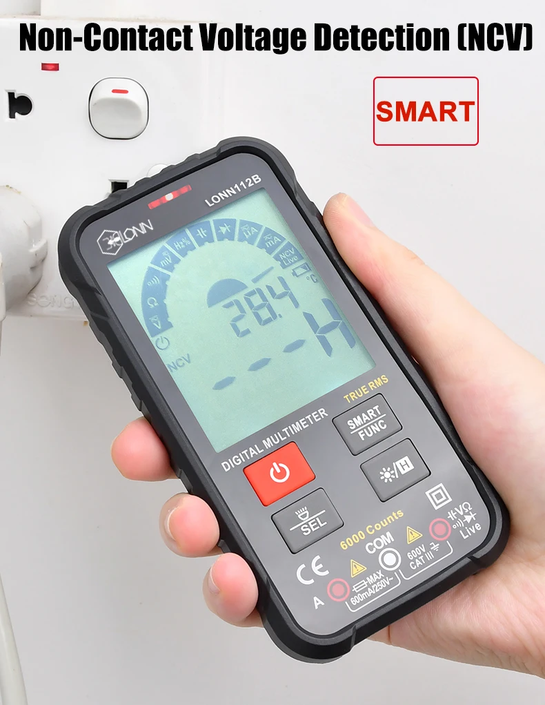 Lonn 112B Pocket Smart Multimeter Auto Rang Digital Multimeter