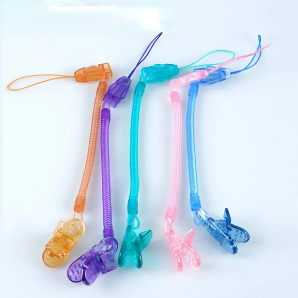 Safety Retractable Elastic Baby Anti-drop Chain Pacifier Clips Infant Nipple Appease Soother Chain Clip Dummy Holder Nipple Clip