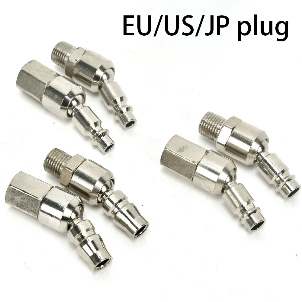 Universal 360° Swivel Pneumatic Quick Joint Air Line Fitting Hose Compressor Quick Release Coupler