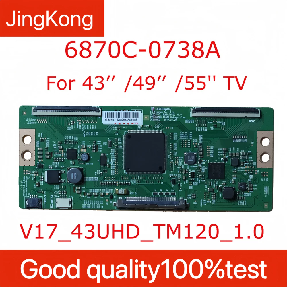 Muslimoriginal Sony T-con Board 6870C 0738A per TV 43 \'\'49\'\' 55 \'\'Logic Board muslimatexlimah 6870C 0738A