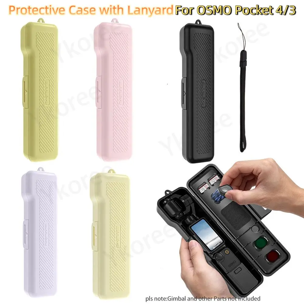 Schutzhülle für DJI Osmo Pocket 4 3 Kamera Gimbal, kompakte Aufbewahrungsbox mit Trageschlaufe für Vlog, für Pocket 3 4 Zubehör