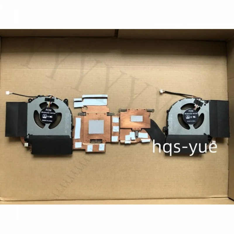 

Q+ Original for CLEVO PC70DN2 FMKL FMKK CPU+GPU COOLING FAN HEATSINK 6-31-PC70N-102