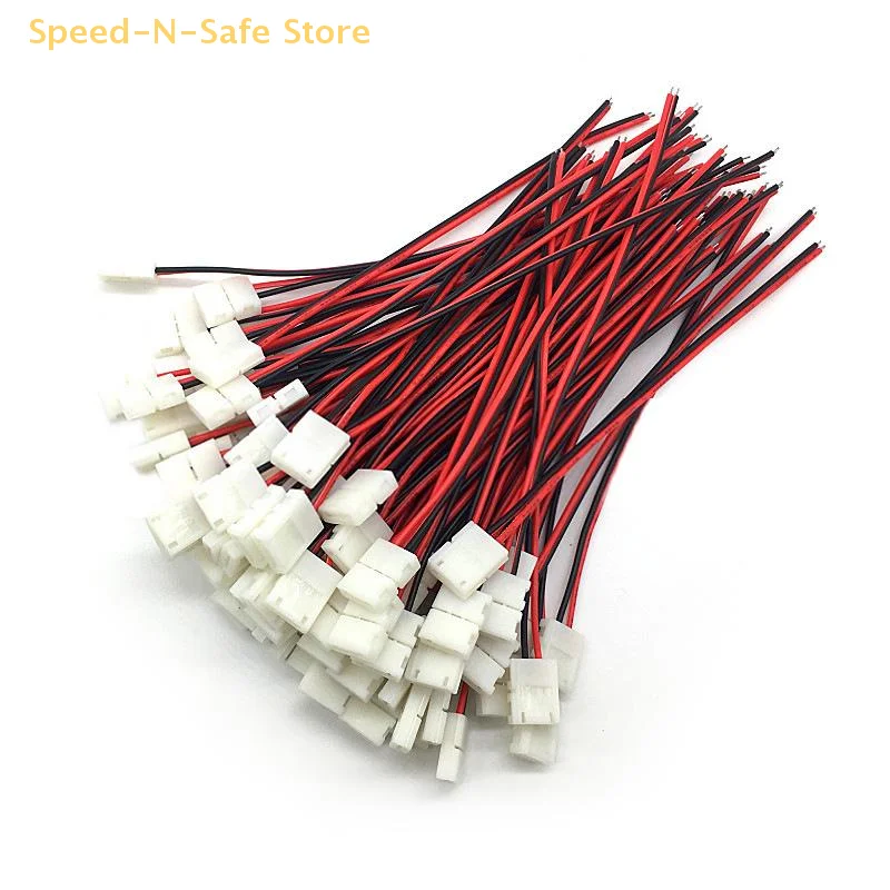 

2-Pin LED Wiring Strip With 8mm Snap-On Quick Connect, Single-Head Non-Welding Joint