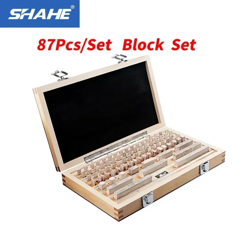 Shahe 87Pcs/Set 1 Grade 0 Grade Block Gauge Caliper Inspection Block Gauge Measuring Tools