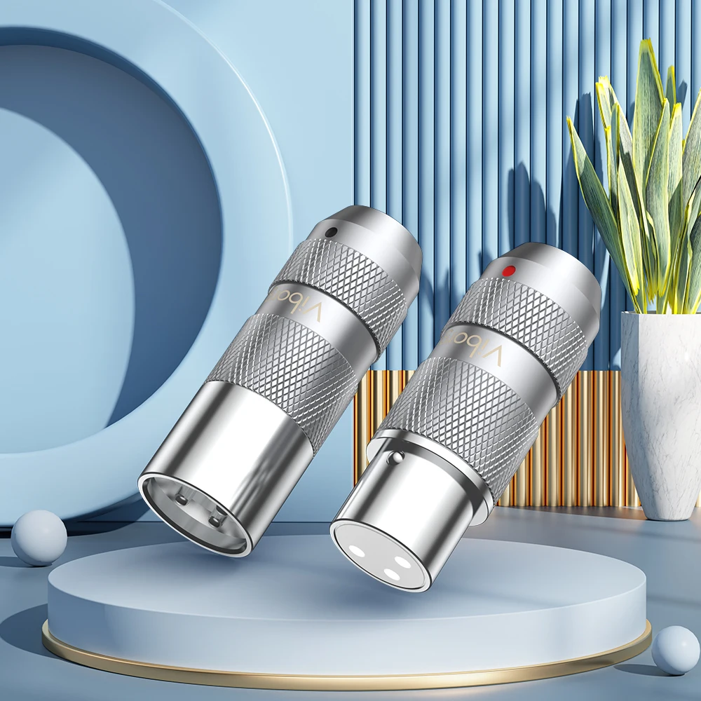 Viborg 99.998% rame puro rodiato connettore XLR spina cavo Audio bilanciamento 3pin