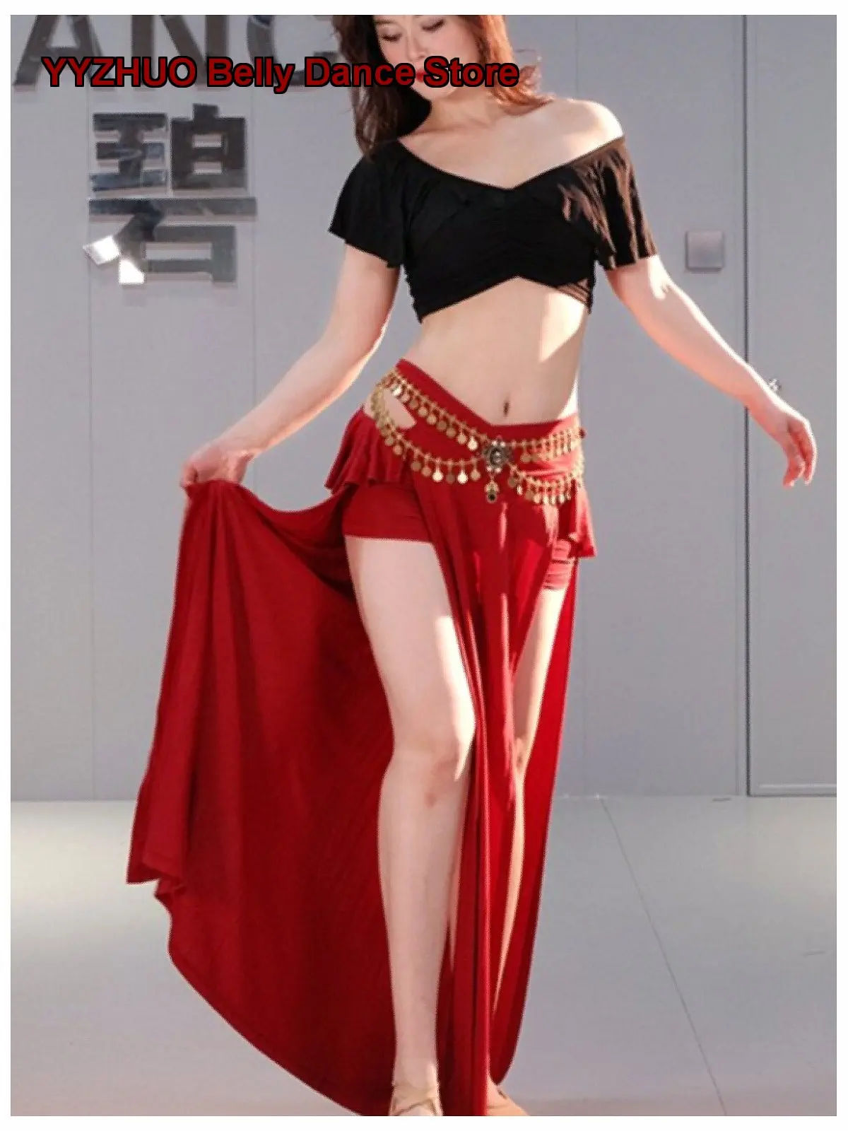 Butterfly Inter 2025 Spring Oriental Dance Practice Set Split Skirt Beginner Class
