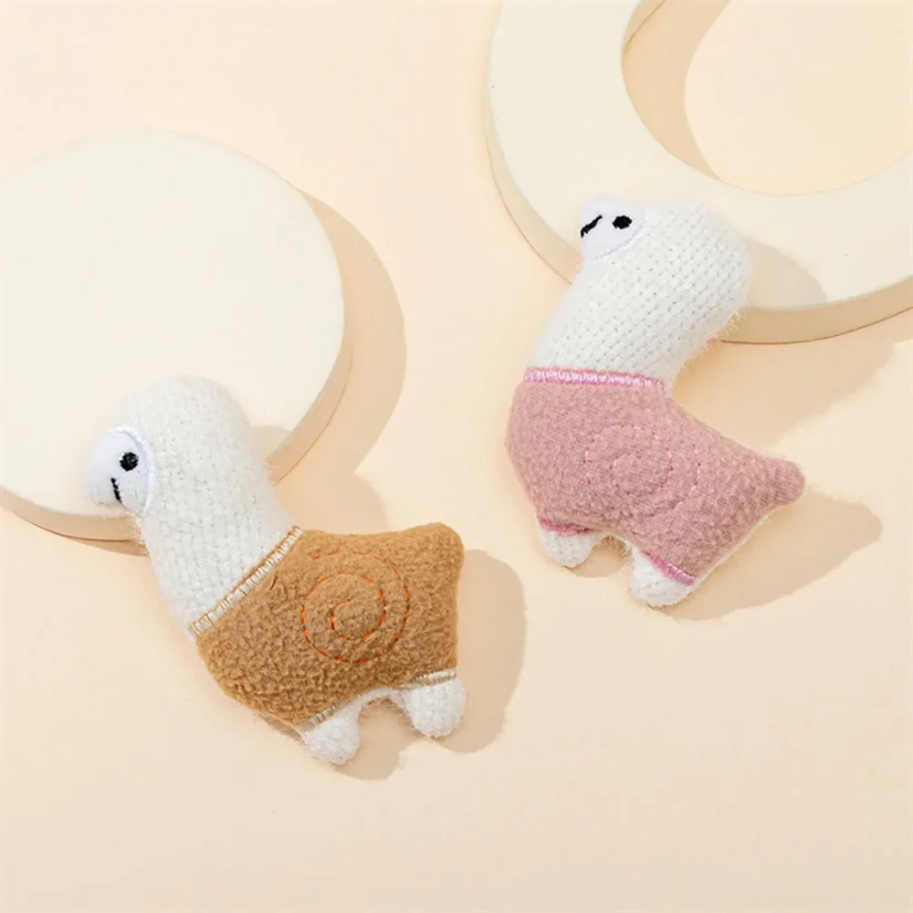 Funny Pet Plush Toys Cute Dog Bite Resistant Plush Animals Toy Interactive Pet Chew Play Toy for Cats Small Dogs Pet Supplies