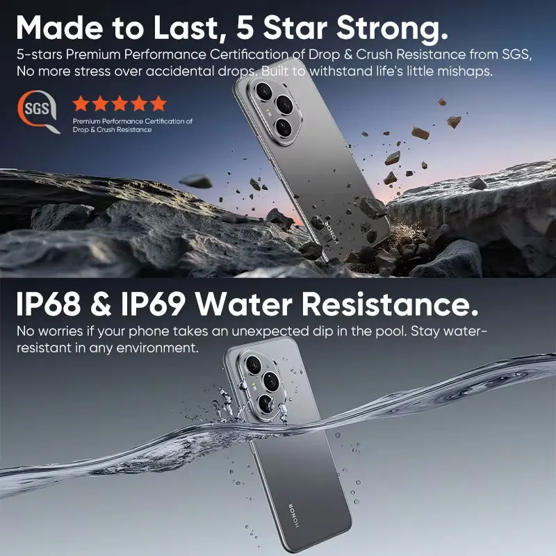 2025 Global Version HONOR 400 Pro 5G Smartphone Snapdragon 8 Gen 3 6.7'' AMOLED Display 200MP 100W Wired 50W Wireless IP68&IP69