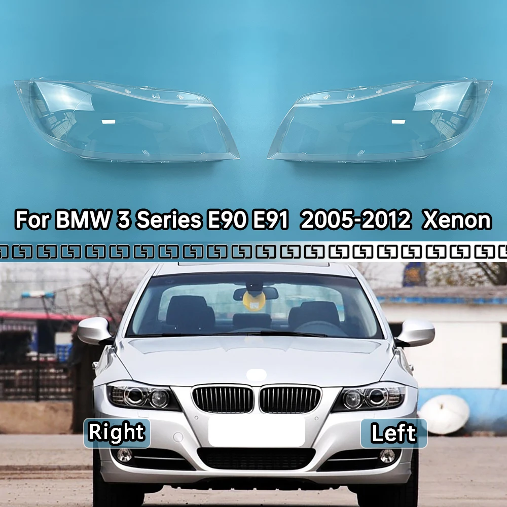 

For BMW 3 Series E90 E91 318 320 325 328 335 2005-2012 Xenon Headlight Transparent Cover Lampshade Headlamp Shell Plexiglass