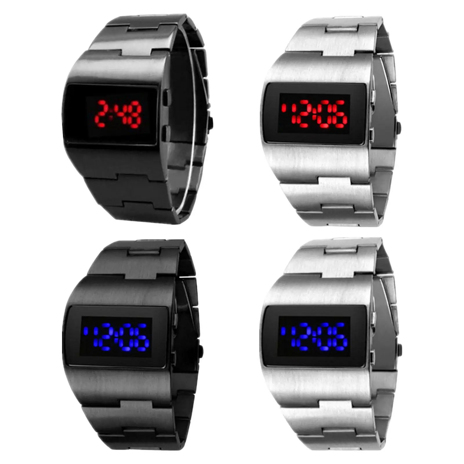 Digital Sports Watch Waterproof Week Simple Date, Electronic Alloy