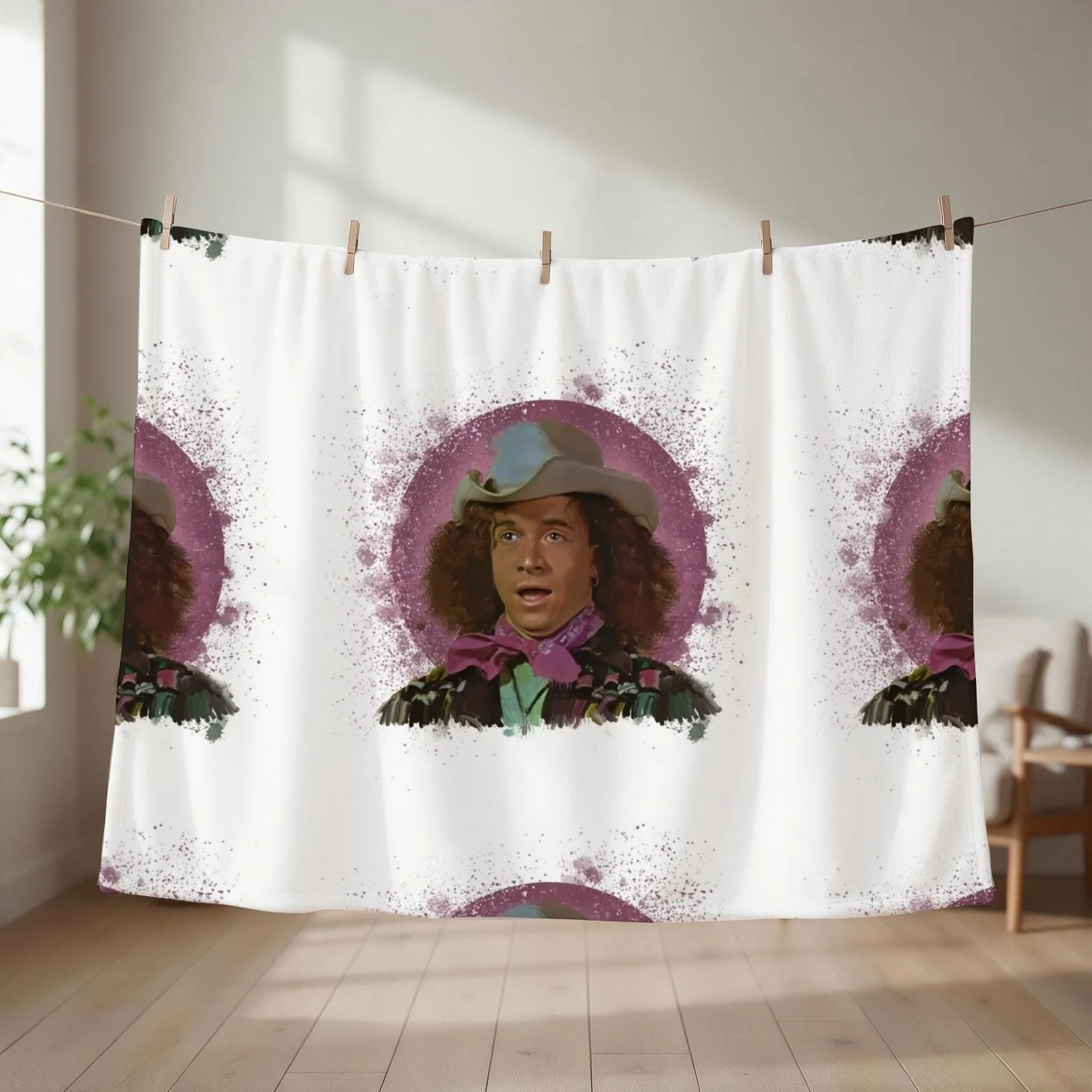 PAULY SHORE SHIRTS Throw Blanket couch cozy soft plush fuzzy picnic outdoor blanket