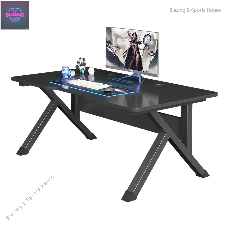 

Gaming table Desktop computer table K-type reinforced support Waterproof and non-slip Home bedroom Desk game competitive table