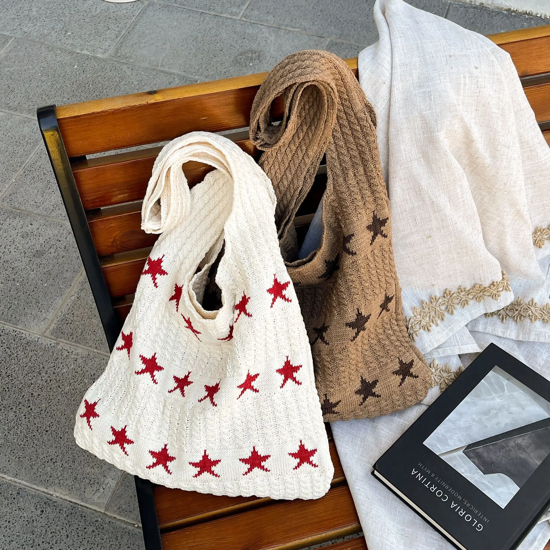 simples-cor-solida-malha-sacolas-para-mulheres-moda-contraste-cor-senhora-commuter-bolsa-de-ombro-praia-ferias-bolsas