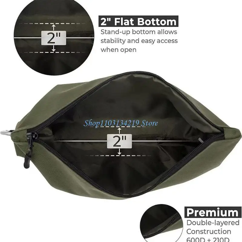 

N5KC 3Pcs Tool Bag Tool Zipper Bag Tool with Zipper Multipurpose Storage