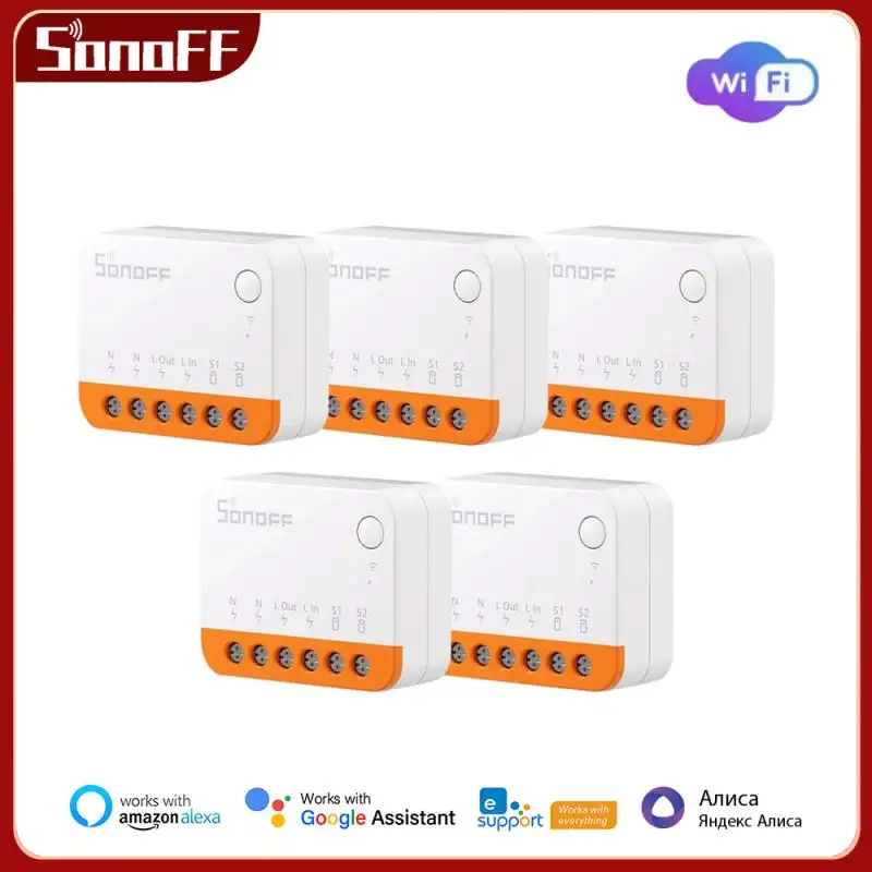 SONOFF MINIR4 Wi-Fi Smart Switch 10A MINI Extreme Smart Home Relay Module Remote Voice Control for Alice Google Assistant Alexa