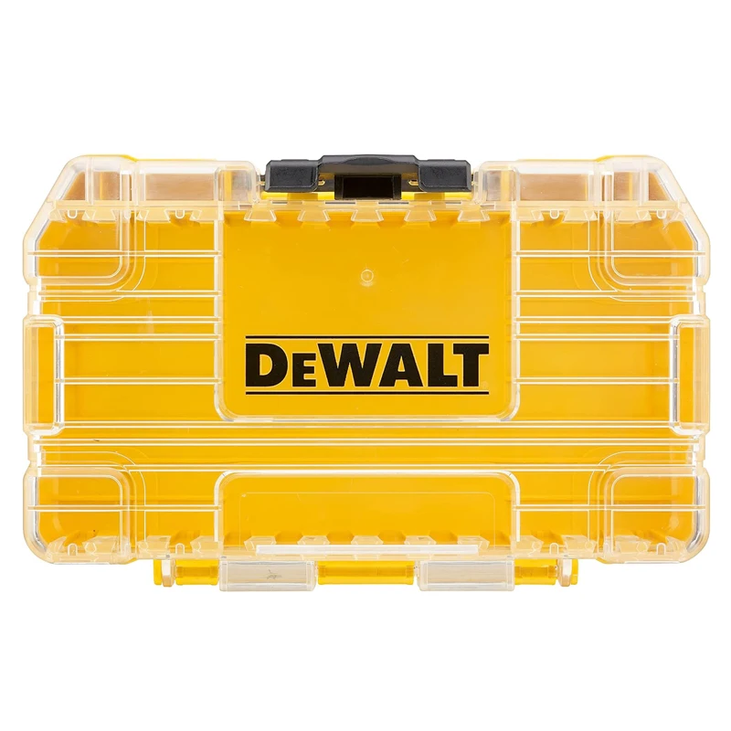 DEWALT DT70801-QZ Small Bulk Storage Case + Screwdriver Bit Bars Stackable Lockable Tool Parts Drill Bit Duricrust Storage Box