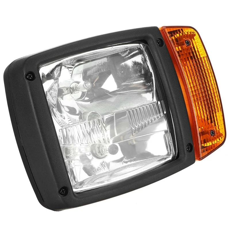 Left&Right Excavator For JCB Front LED Headlight Turn Signallamp Indicator Worklight Tractor Telehandler Loader Forklift