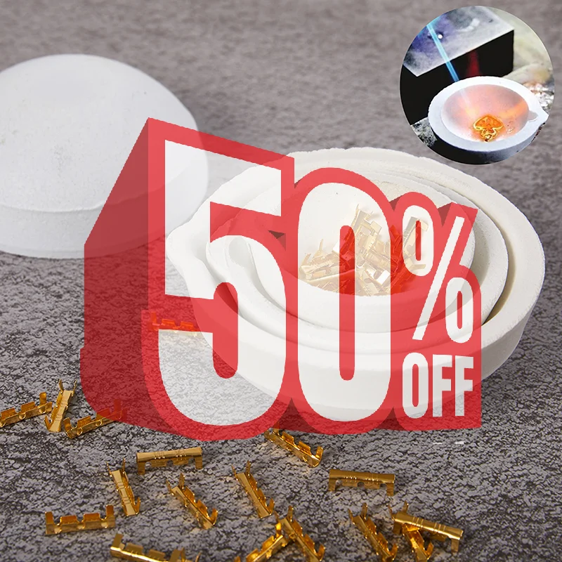 High Temperature Quartz Silica Melting Crucible Dish Bowl Pot Casting Gold Silver Metal Jewelry Casting Container