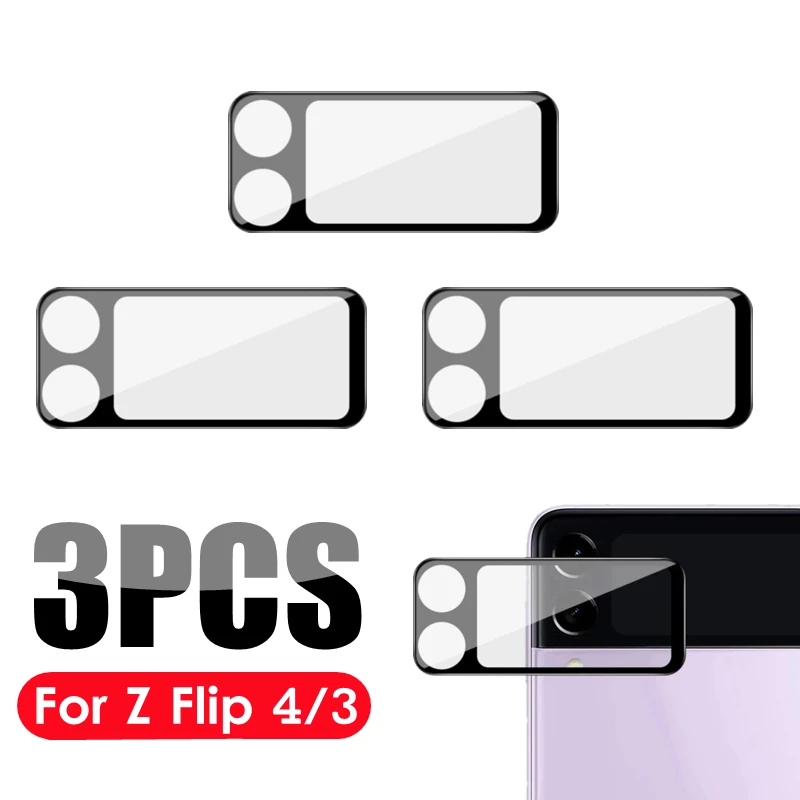 Cho ZFlip4 3D Cong Bảo Vệ Ống Kính Camera Cho Samsung Galaxy Z Flip4 Flip 4 Flip3 Bảo Vệ Kính Cường Lực Cho Sumsung ZFlip 4