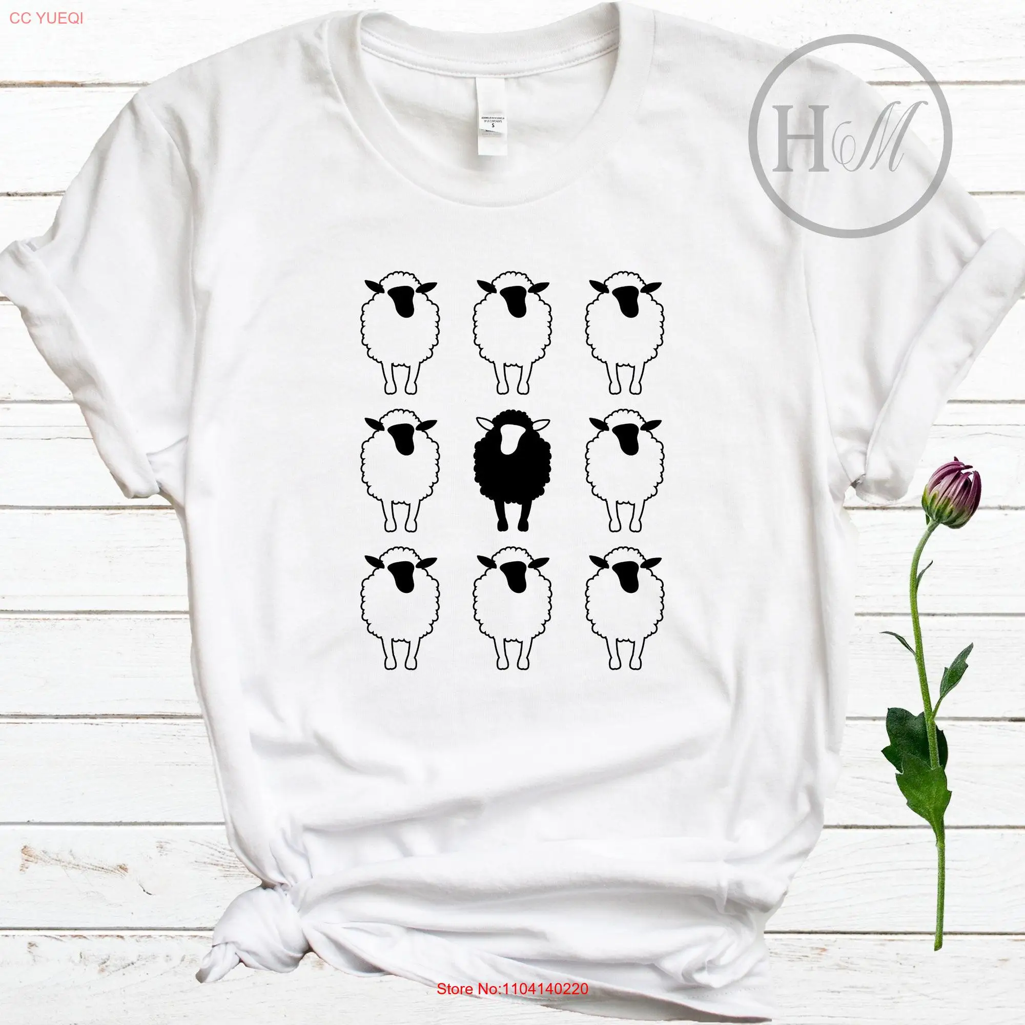 Black Sheep Of The Family T Shirt Be Unique Think For Yourself AnarchisT Political Lover long or short sleeves