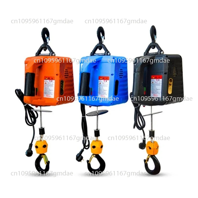 

Электрическая лебедка 300 кг, портативная электрическая ручная лебедка, тяговый блок, электрический стальной трос, подъемный подъемник, буксировочный трос 220 В/110 В