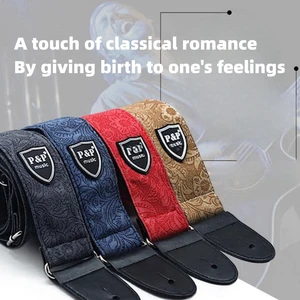 Denim -Baumwollgitarrengurt, einstellbar, Verbreiterung, Verdickung, elektrische Downgürtel, Ukulele -Zubehör 8 Hauptverkäufe personalisierte Biglet -Gitarre - №5