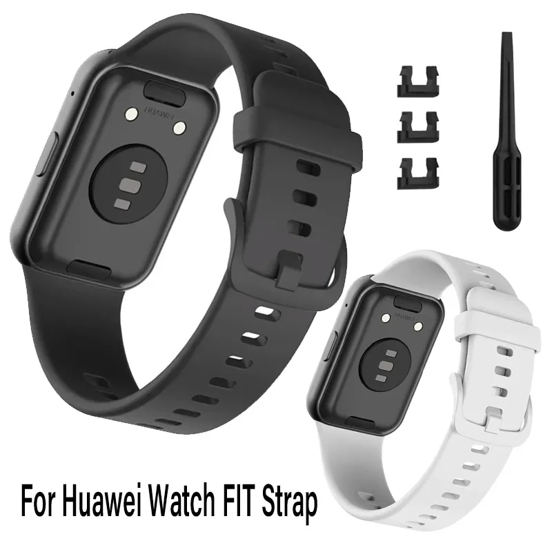 حزام سيليكون لساعة Huawei Watch FIT Strap Smartwatch ملحقات استبدال سوار المعصم correa huawei watch fit New Strap جديد