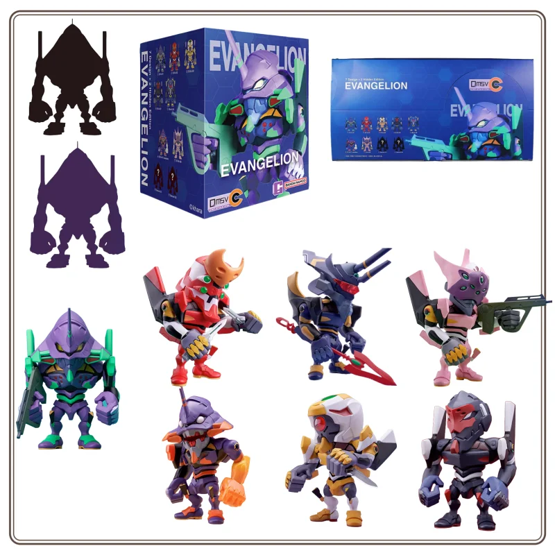 

Оригинальная глухая коробка Bandai QMSV-C NEON GENESIS EVANGELION, начальная машина EVA, номер Q Edition, портативный модный игровой орнамент, подарок
