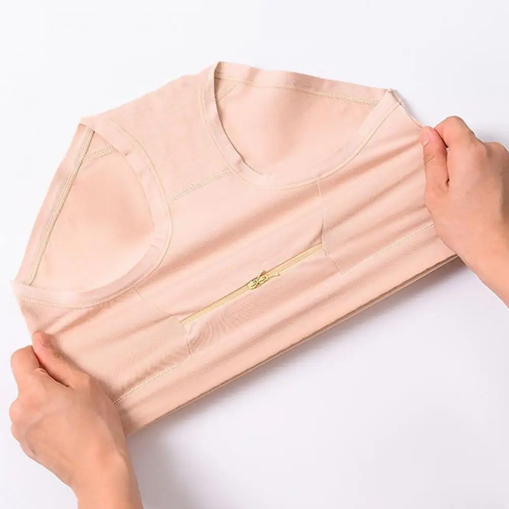 Anti-theft Zipper Pocket Women\'s Underwear Cotton Panties High Waist Briefs Sexy Lingeries Cotton Middle-aged Grandma Underpants