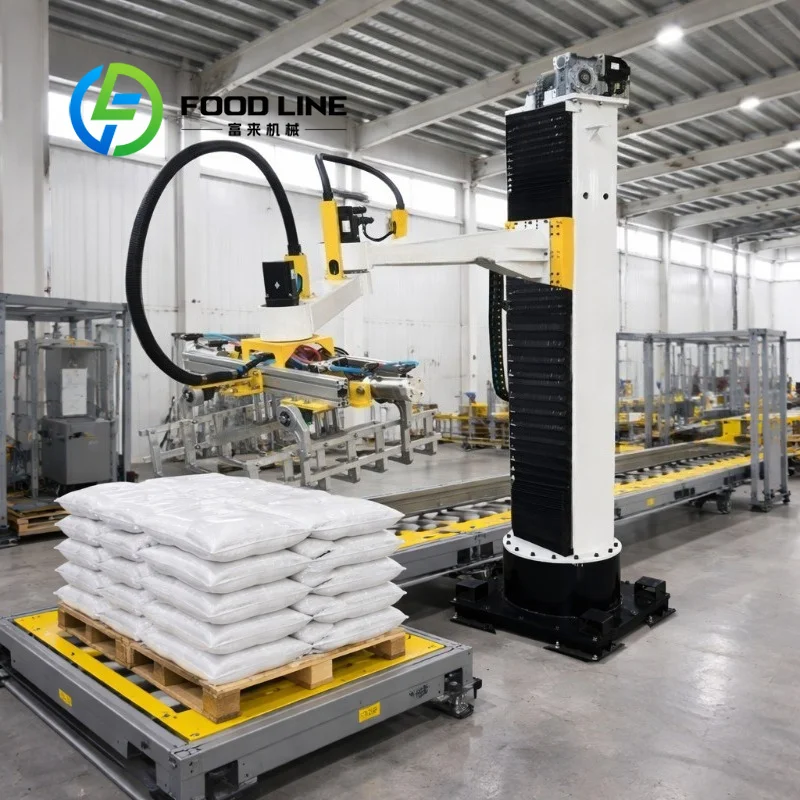 Automatic Palletizing Robot for Sale Robust Sack Palletizer for Industrial Packaging Lines flexible mechanical arm stack cartons