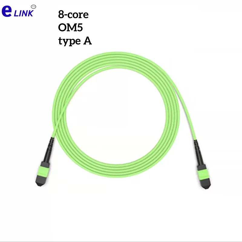 MPO Fiber Optic Patch Cord OM5 Type A 8 cores female male MTP optical Jumper Patch Lead 1m 3m 5m 10m 15m20m multimode MPO-MPO 8C