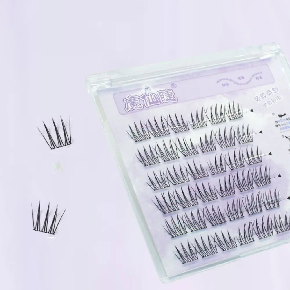 Sweet Self-adhesive Lash Clusters DIY Reusable Adhesive False Eyelashes Individual Long Lasting Glue Free Fake Lashes