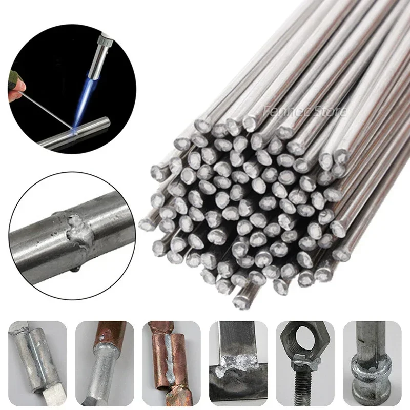 50pcs Universal Solder Wire 1.6/2.0/2.5mm Steel Aluminum Copper Iron Metal Low Temperature Welding Wire Fusible Without Powder