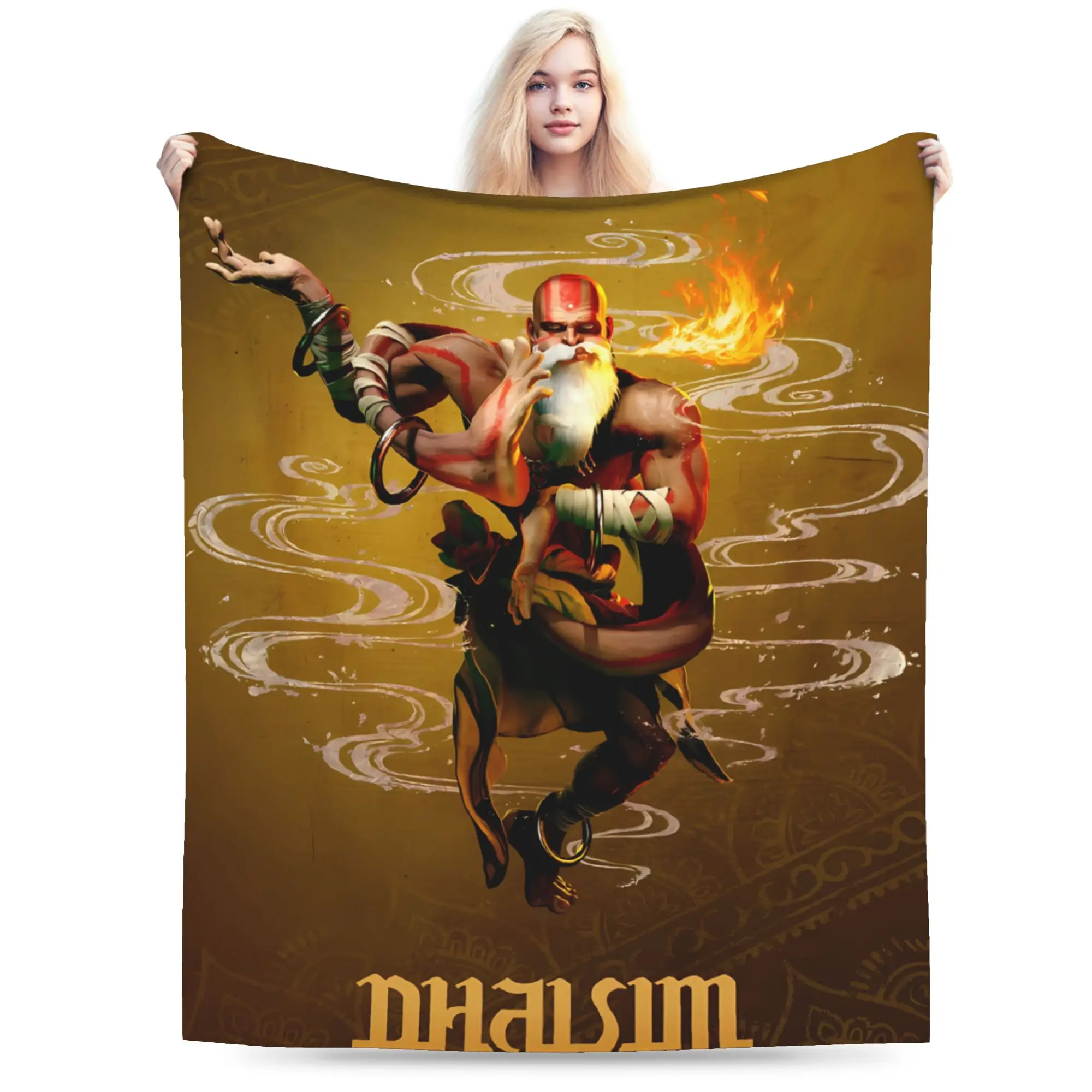 Retro Street Fighter 6 Blanket Quality Super Soft Characters Game Throw Blanket Autumn Travel Office Home Decor Print Bedspread