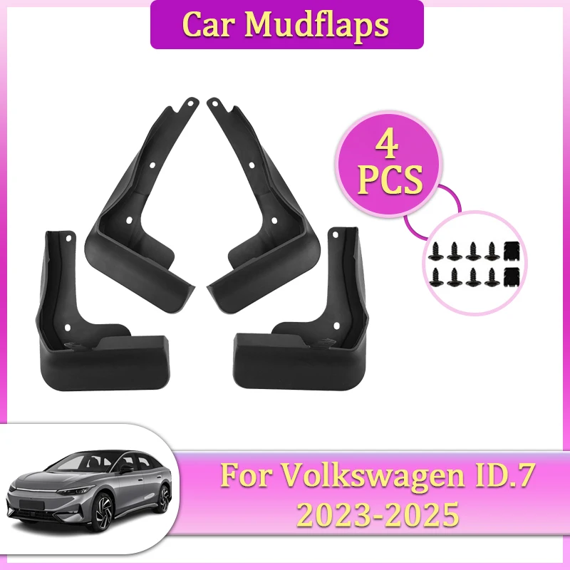 

Car Mudguards Parts For Volkswagen ID.7 VW ID 7 2023~2025 Car Mudflaps Fenders Toll Car Flares Covers Guard Auto Mud Accessories