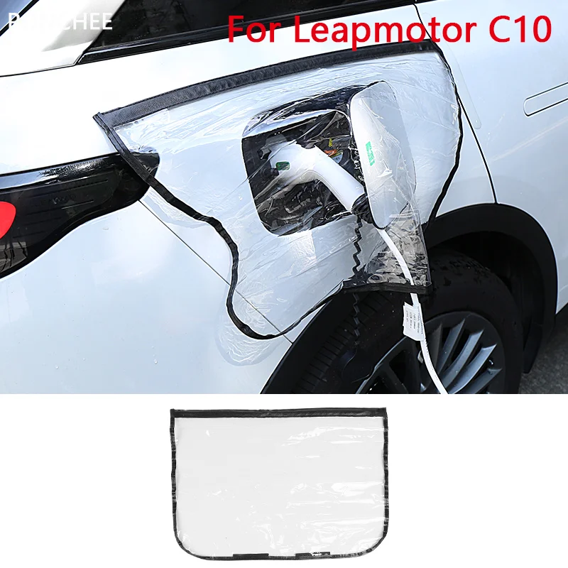 

Дождевик для зарядного порта для Leapmotor C10 2024-2025, водонепроницаемый чехол для зарядного устройства, защитный чехол, автомобильные принадлежности