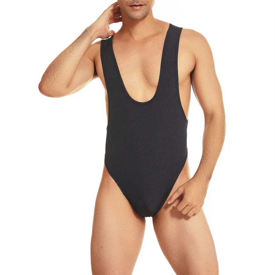 

Сексуальные мужские майки, трико с открытой спиной и Т-образной спинкой, дышащие однотонные компрессионные комбинезоны, новый стиль, мужское цельное нижнее белье