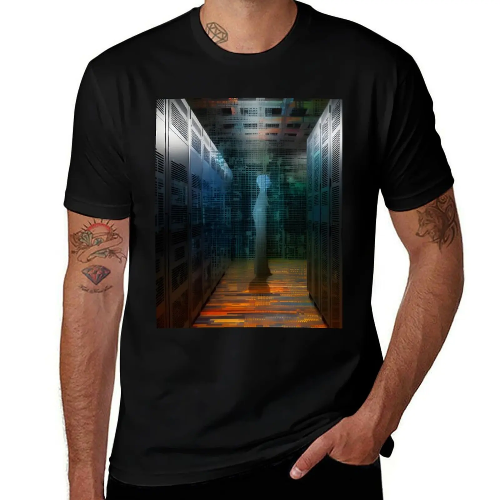 

Server Room Symphony: An Artistic Exploration of the Digital World T-Shirt summer tops designer shirts outfits for men