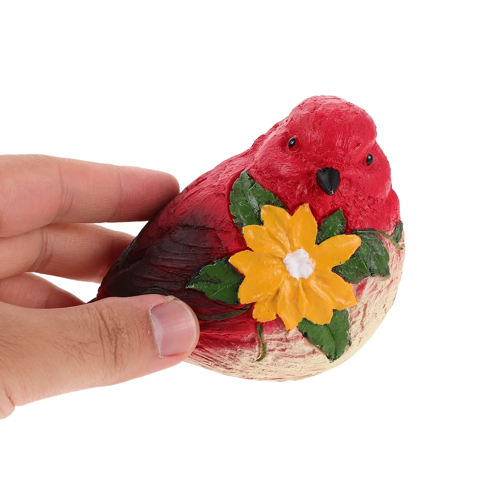 

Реалистичная скульптура птицы, ручная роспись, из смолы, для сада, улицы, патио, газона, миниатюрные украшения, статуэтка животного для стола