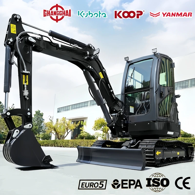 

Мини-экскаватор 1,8 тонны с двигателем Kubota, стандарт EPA/Euro 5, для строительных работ в Европе, многофункциональный мини-экскаватор Kubota.