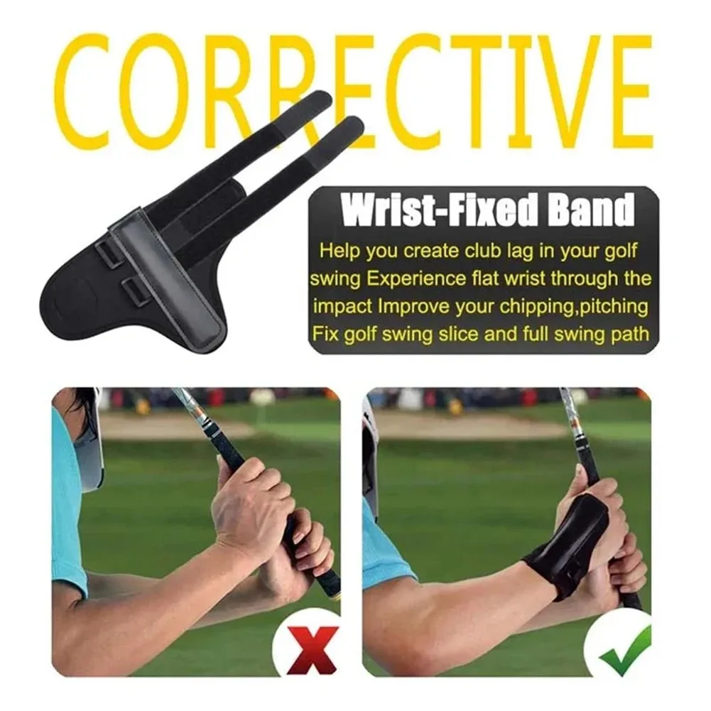 Golf Wrist Swing Trainer Posture Correction Band Golf Training Aid Wrist Brace for Beginner Swing Practice