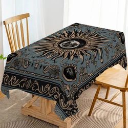 Sun and Moon Blues Table Runner Dresser Decor for Kitchen Holiday Party Table Runner Home Dining Room Kitchen Table Decoration