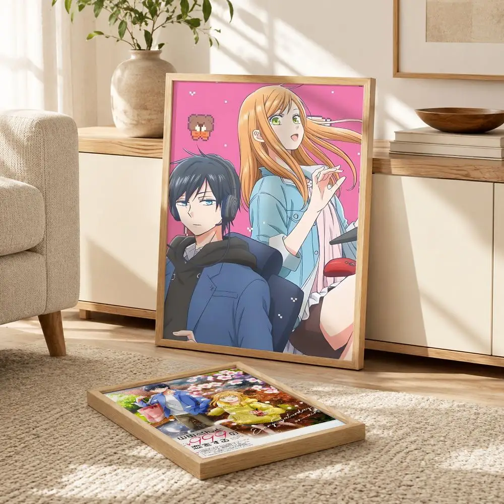 Anime My Love Story with Yamada-kun at Lv999 Poster Modern PP Paper Wall Decorative for Cafe Office Bar Home Wall Decor Gift
