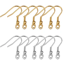 50pcs Stainless Steel Earring Hooks Hypoallergenic Earring Making Kit Earrings Parts Clasp for DIY Jewelry Making Supplies