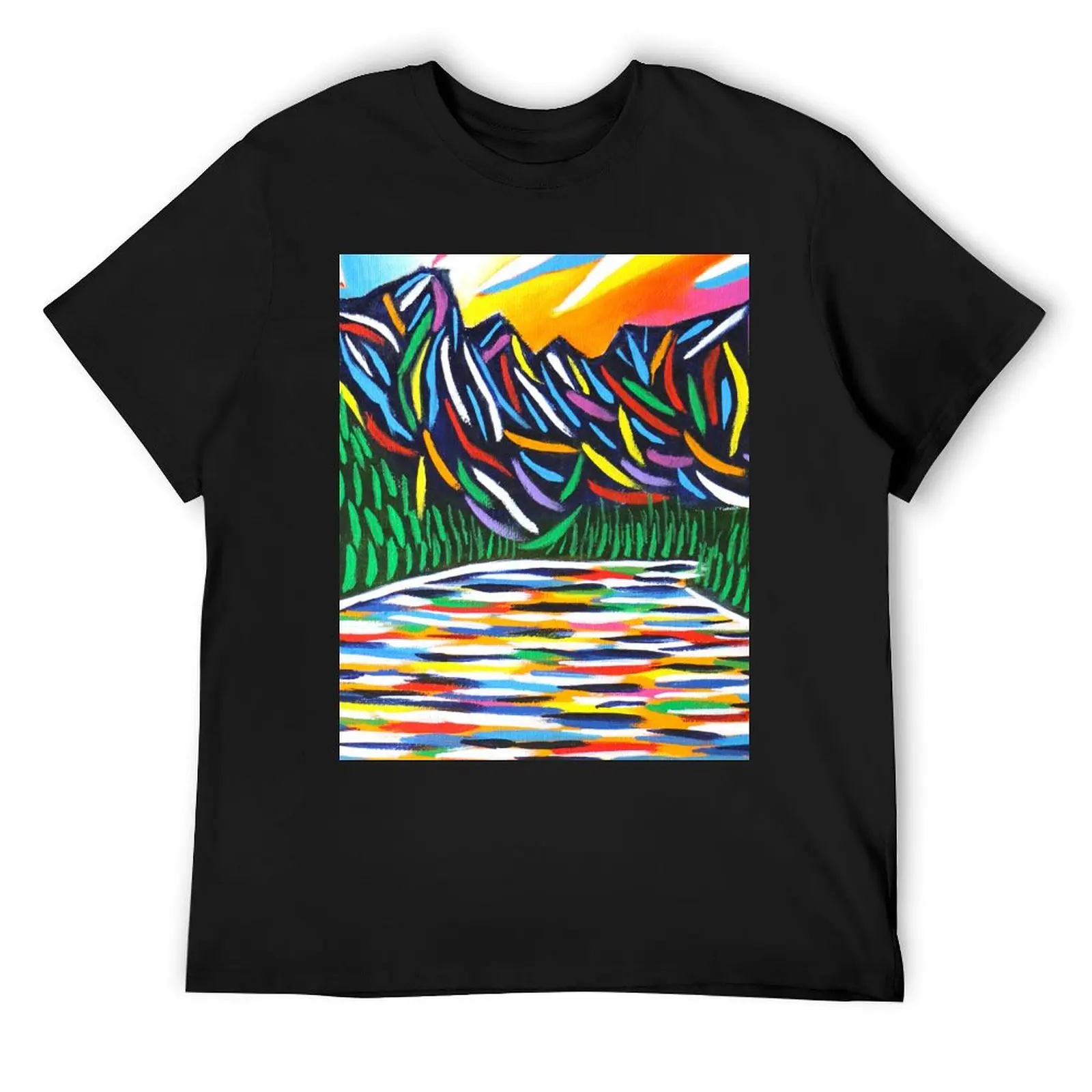 

Lake Louise Canadian Mountain Landscape T-Shirt funny gifts cheap stuff men t shirt