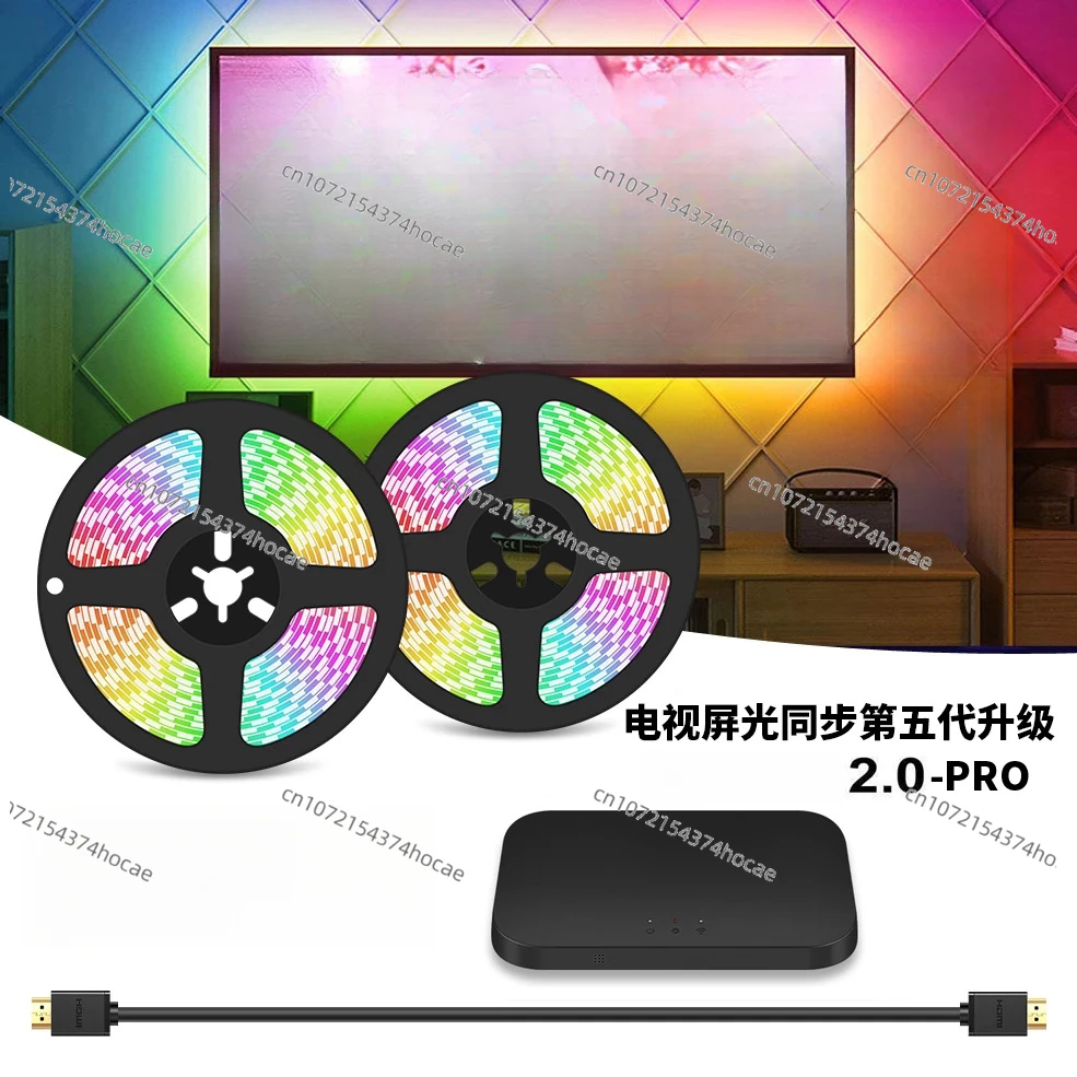 

Телевизор с экраном, окружающий свет, связь экрана с синхронизацией экрана, освещение граффити, голос Google, интеллектуальное окружающее освещение