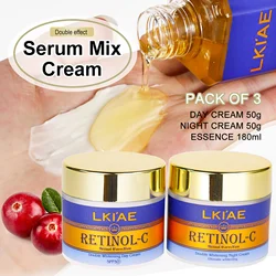 High Quality Hyaluronic Acid Snail Moisturizer Vegan Facial Cream Skin Tightening Anti Aging Night Creme Organic Face Cream Set