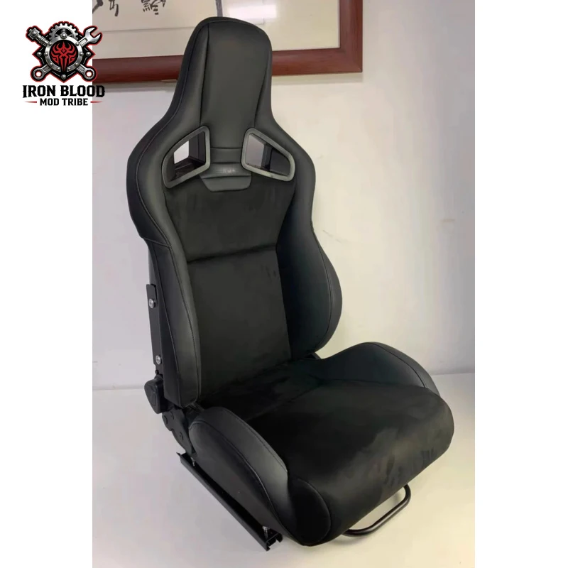 Suitable for Universal CS-Style Racing Bucket Seat PVC Suede FRP Fiberglass Back Car Chair