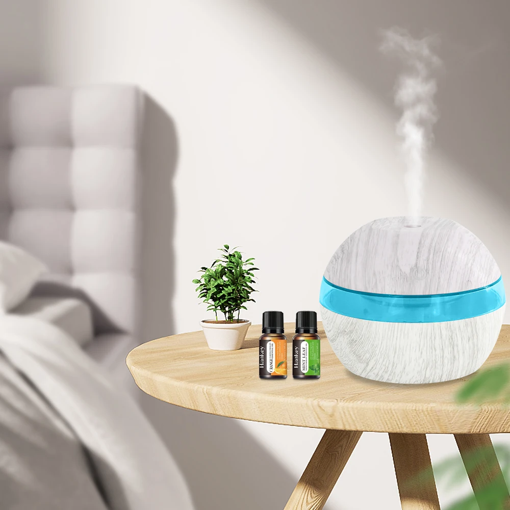 Sempurna untuk Kamar Tidur & Kantor Pelembap Ultrasonik 300ml dengan LED Aromaterapi 7 Warna & Kontrol Sentuh