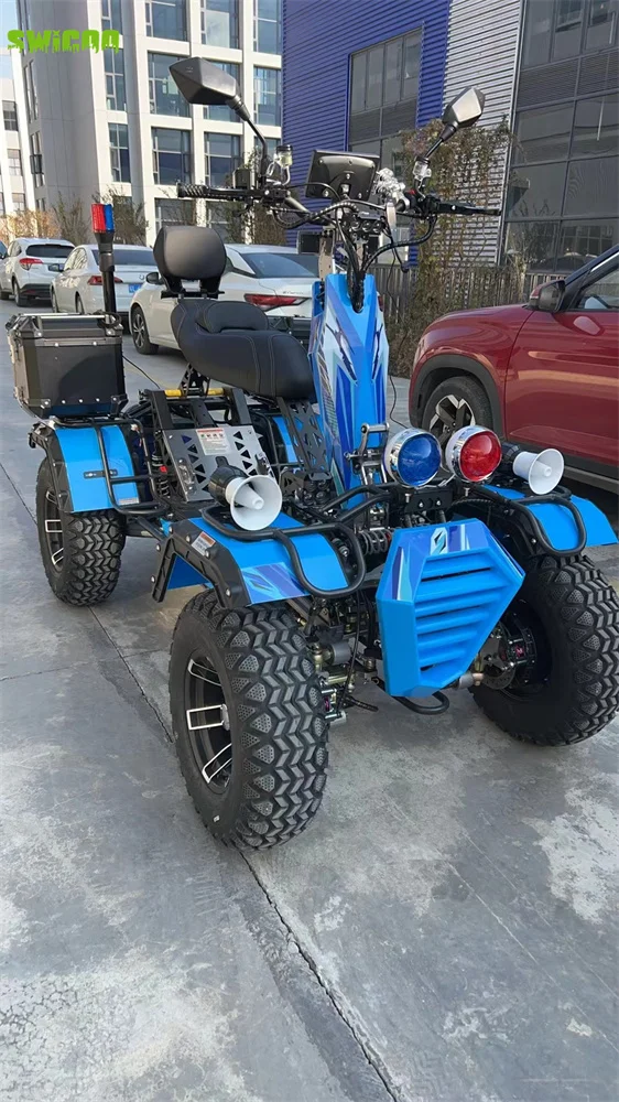 SWICOO Utility Multifunctional Patrol Vehicle Hybrid (Electric And Gas) 4*3000W 2WD 4WD Scooter With Trailer